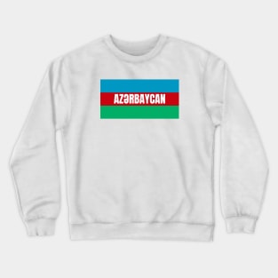 Azerbaijan Flag Colors Crewneck Sweatshirt